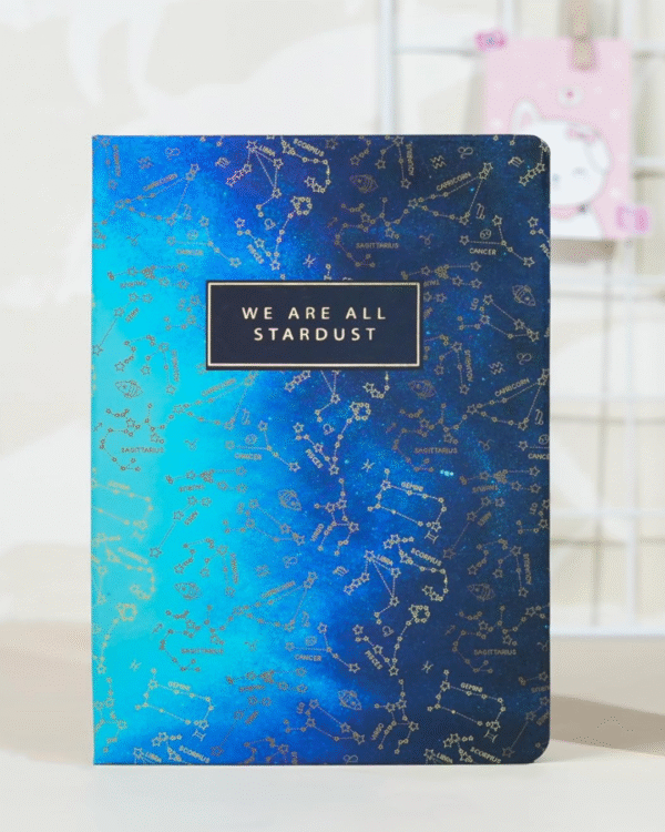 Premium Side-Printed Stardust Diary