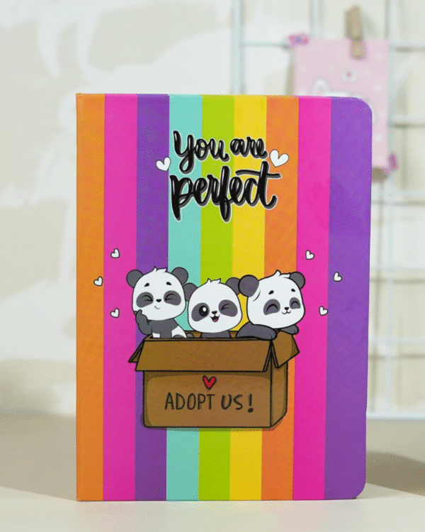 Premium Side-Printed Panda Diary
