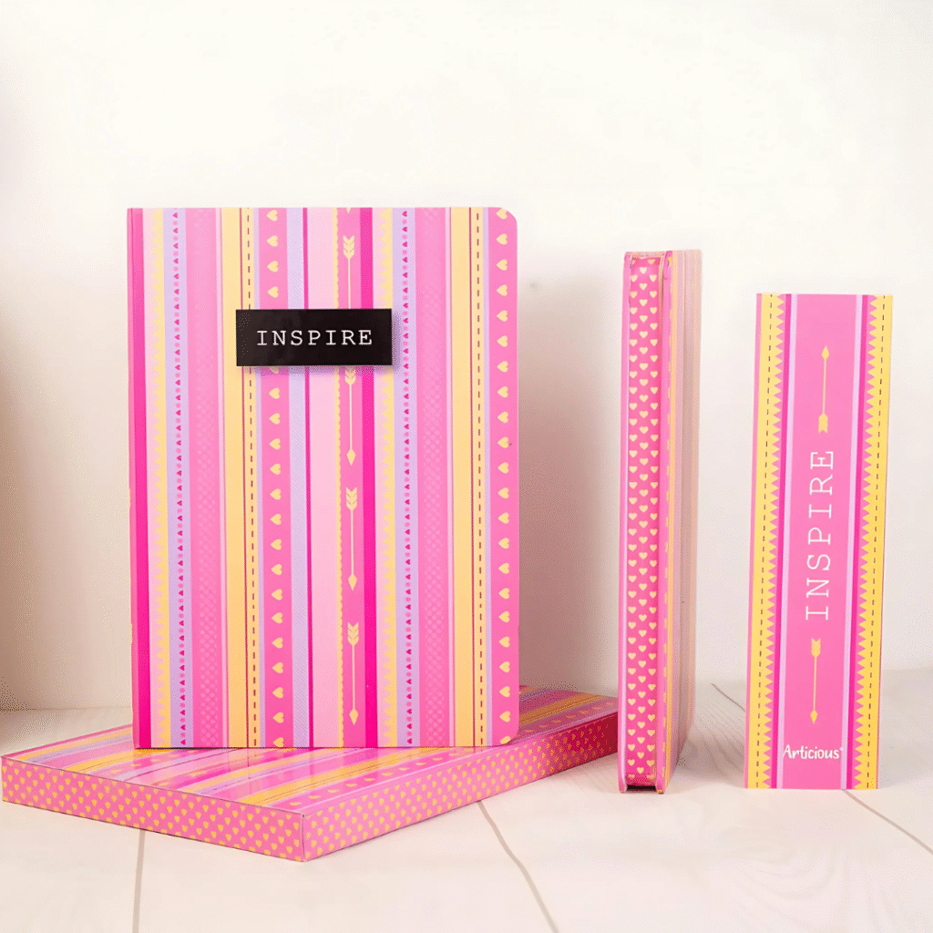 Premium Side-Printed Pink Inspire Diary