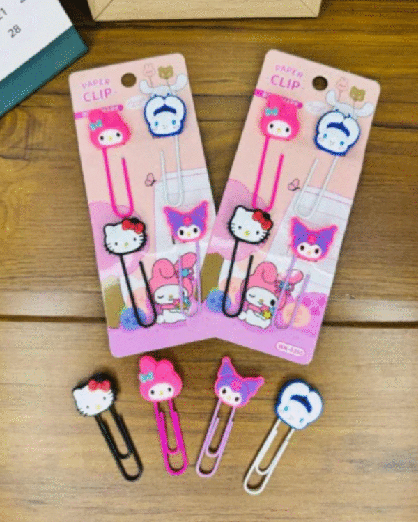 Kitty Paper clip Bookmarks