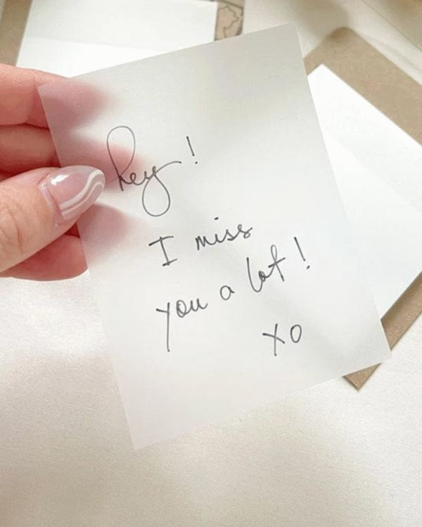 Transparent sticky notes 2x3
