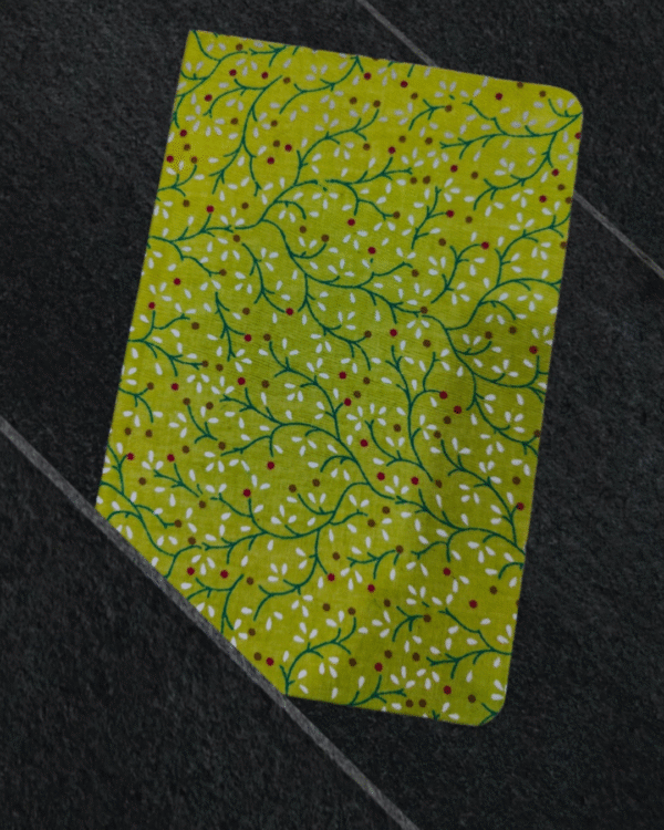 Green Floral diary
