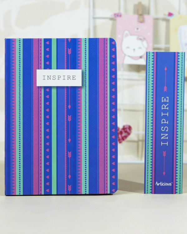 Premium Side-Printed Blue Inspire Diary