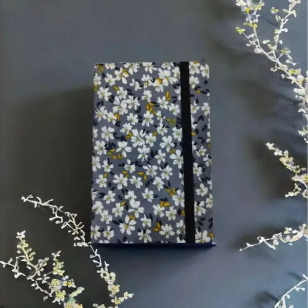 Grey Floral Diary