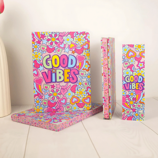 Premium Side-Printed Good Vibes Diary
