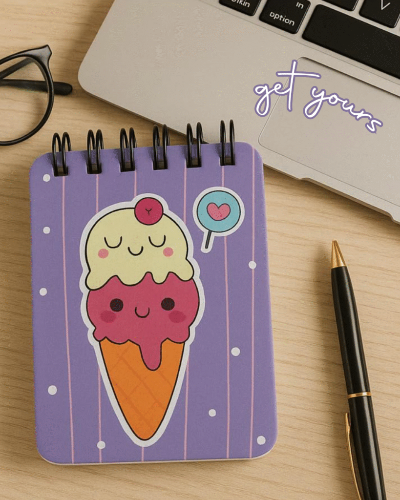 Ice Cream Pocket ize Diary
