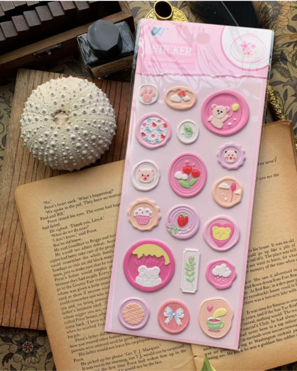 wax themed stickers