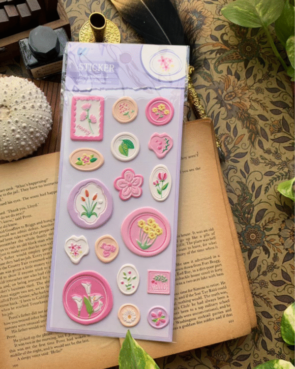 wax themed stickers 1
