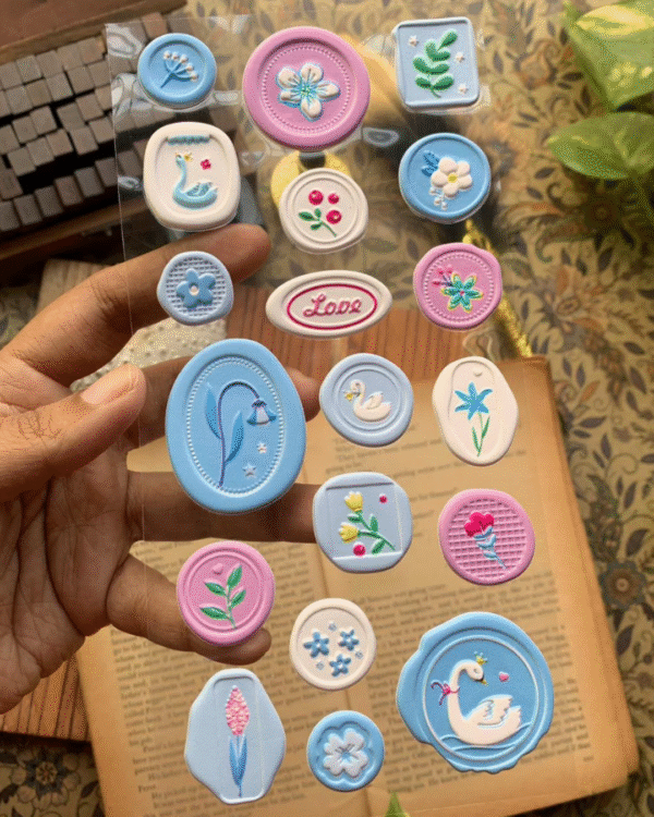 wax themed stickers 5