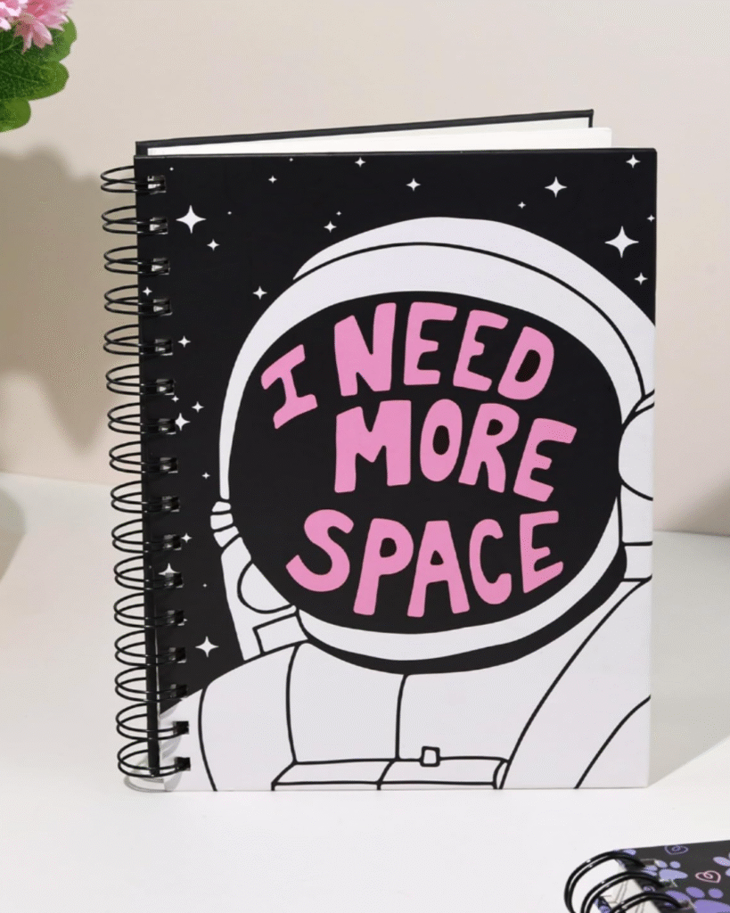 More space spiral diary