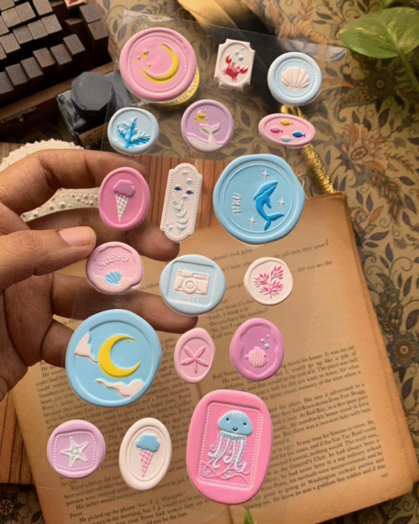wax themed stickers 6