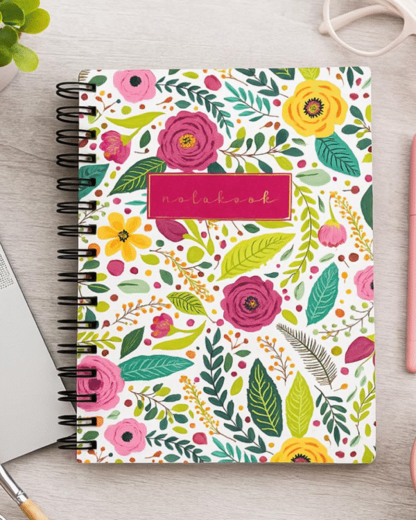 Floral Spiral Notebook