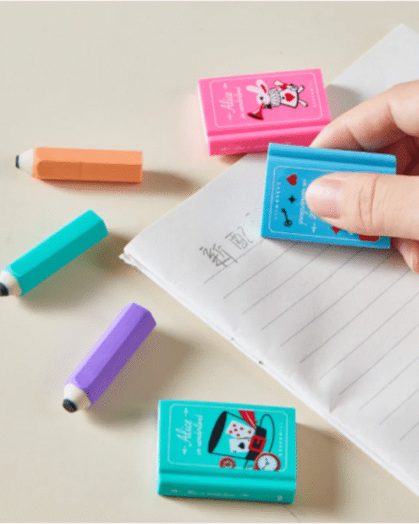 BookyClean Erasers Books & Pencils l Eraser Set