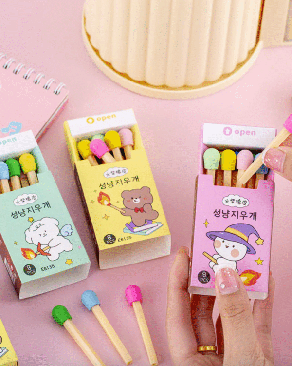 Match Stick Erasers