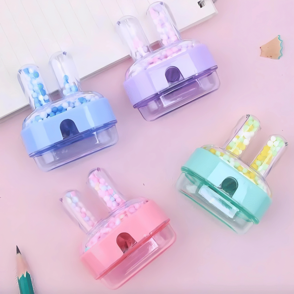 Cute Bunny Ears Pencil Sharpener