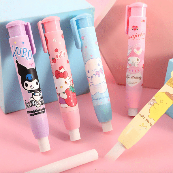 Kawaii Cartoon Retractable Eraser 1