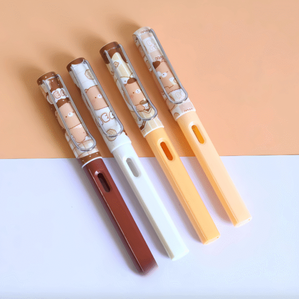 Bear-Inspired Fountain Pen Set