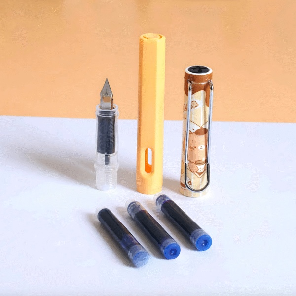 Bear-Inspired Fountain Pen Set 1