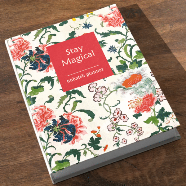 Crimson Garden - Undated Daily Planner and Life Journal | Edition 2025