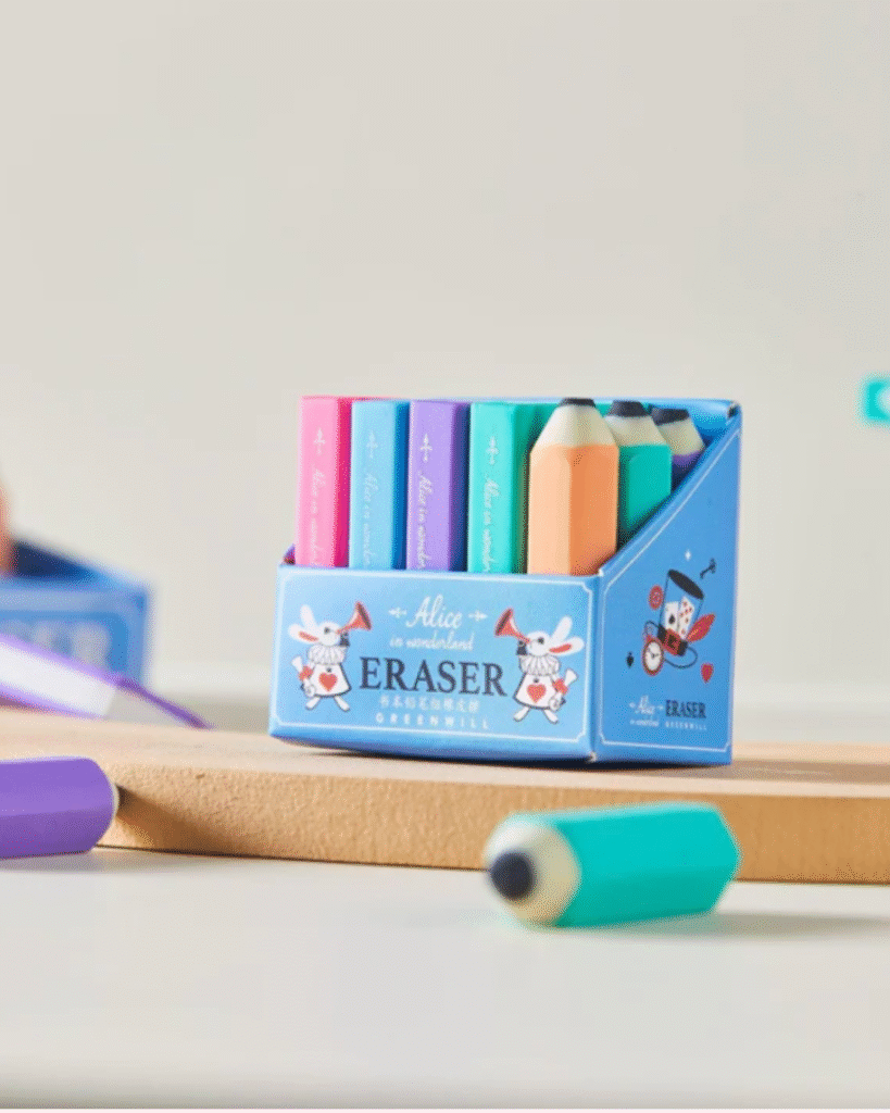 BookyClean Erasers Books & Pencils l Eraser Set