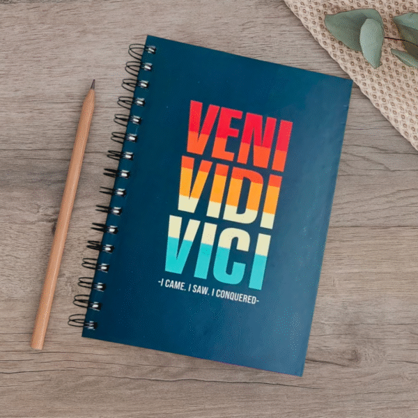 Veni Vidi Vici Spiral Notebook