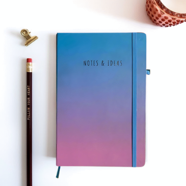 Blue Pink Rainbow diary