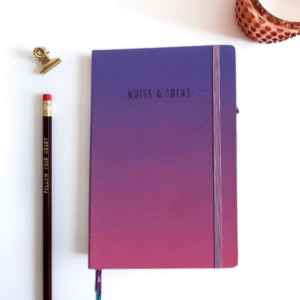 Purple Pink Rainbow Diary
