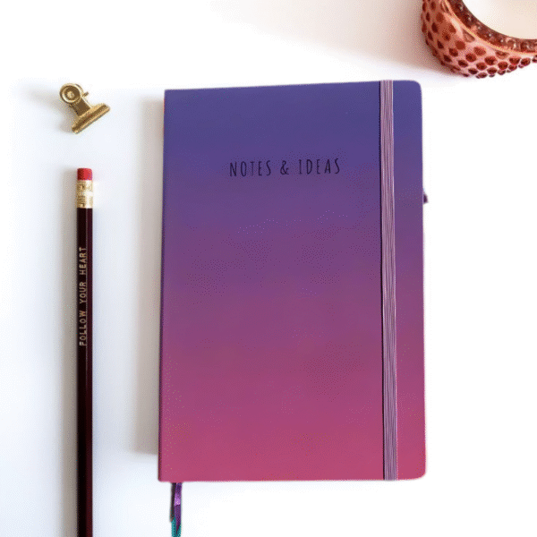 Purple Pink Rainbow Diary