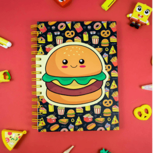 Cute Hamburger Spiral Notebook