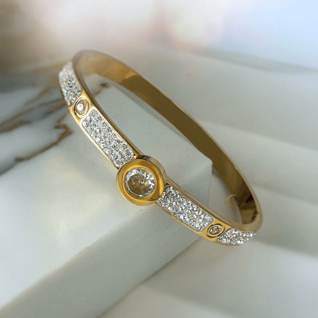 Clara Crystal Bangle Bracelet