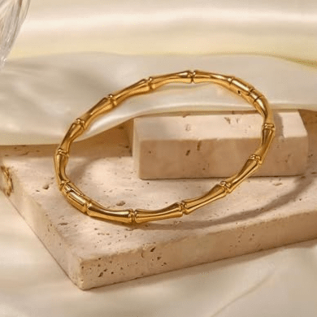 Bamboo Style Cuff Bracelet