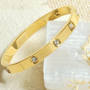 Crystal Love Bangle Bracelet