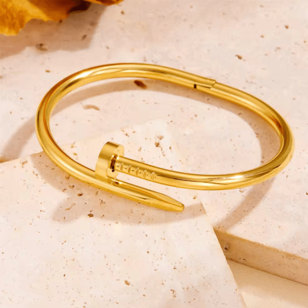 Screw Design Cuff Hand Bracelet